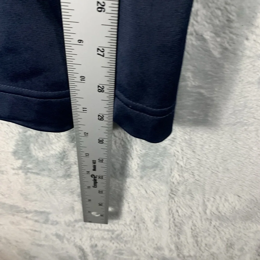 Reebok Women's Track Pants XL Navy Blue Rraining BV Tricot Pockets Wide‎ Leg - Picture 9 of 10